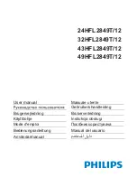 Philips 24HFL2849T/12 User Manuals предпросмотр