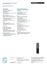 Предварительный просмотр 3 страницы Philips 24PFL3108H/12 Specifications