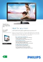 Preview for 1 page of Philips 24PFL3507T Specifications