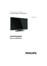 Preview for 1 page of Philips 24PFL3538/V7 User Manual