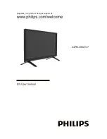 Philips 24PFL3952/V7 User Manual preview