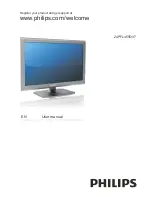 Preview for 1 page of Philips 24PFL4555/V7 User Manual