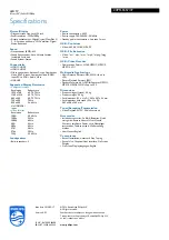 Preview for 3 page of Philips 24PFL5557 Specifications