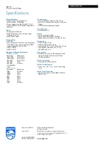 Preview for 3 page of Philips 24PFL5957 Specifications