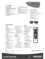 Предварительный просмотр 2 страницы Philips 24PW8504 Specifications