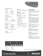 Preview for 2 page of Philips 25/28PT4104 Specifications