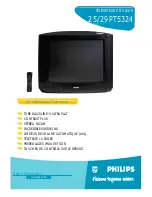 Philips 25/29PT5324 (French) Caractéristiques preview