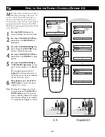 Preview for 20 page of Philips 25-DESIGNER TV 25PT533S Directions For Use Manual