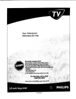 Предварительный просмотр 1 страницы Philips 25-STEREO CTV W-REMOTE CONT-PEWTER-26LL500 Directions For Use Manual