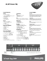 Preview for 2 page of Philips 25PT 5106 Specifications