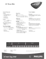 Предварительный просмотр 2 страницы Philips 25PT4107 Specifications