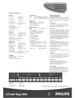 Preview for 2 page of Philips 25PT4255 Specifications