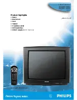 Предварительный просмотр 8 страницы Philips 25PT4403 Specifications