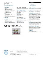 Предварительный просмотр 2 страницы Philips 25PT5536 Specification Sheet