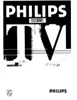 Preview for 1 page of Philips 25PT825B User Manual