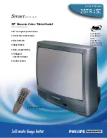 Philips 25TR15C Specification Sheet preview