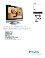 Предварительный просмотр 1 страницы Philips 26HF5334D Specifications