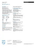 Preview for 3 page of Philips 26HF5545D Specifications