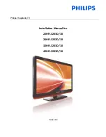 Preview for 1 page of Philips 26HFL3233D/10 Installation Manual