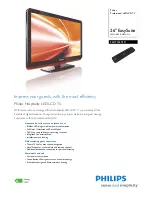 Philips 26HFL3233D Brochure preview