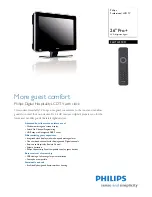 Preview for 1 page of Philips 26HFL3350D Specifications