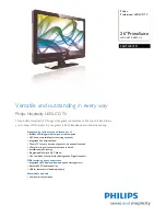 Philips 26HFL4372D Brochure preview