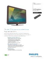 Preview for 1 page of Philips 26HFL4373D Brochure