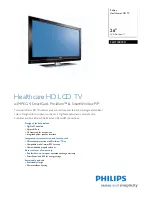 Philips 26HFL5830H Specifications preview