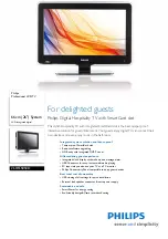 Preview for 1 page of Philips 26HFL5850D Specifications