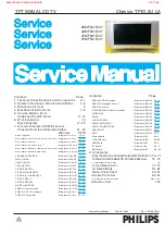 Preview for 1 page of Philips 26MF231D/37 Service Manual