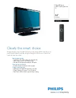 Preview for 1 page of Philips 26PFL3403 Brochure