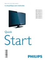 Philips 26PFL3404D Quick Start Manual preview