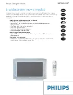 Preview for 1 page of Philips 26PW6341 Specifications