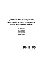 Philips 26PW8402 Quick Use And Hookup Manual предпросмотр