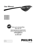 Preview for 1 page of Philips 26PW8402137 User m User Manual