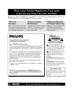 Preview for 2 page of Philips 26PW8402137 User m User Manual