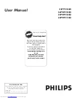 Preview for 1 page of Philips 26PW9100D - Hook Up Guide User Manual