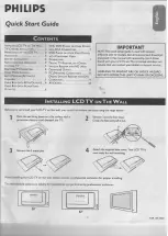 Philips 26TA1600 Quick Start Manual preview