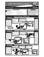 Philips 27-COLOR TV W-PIP-REMOTE-DBX STEREO 27PS60S Quick Use And Setup Manual preview