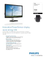 Preview for 1 page of Philips 273P3PHEB Specifications