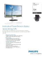 Preview for 1 page of Philips 273P3PHES Specifications