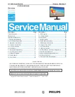 Philips 274E5QDAB/00(AD) Service Manual предпросмотр