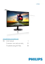 Philips 274G5DHAD User Manual предпросмотр