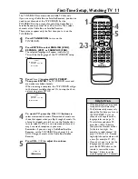 Предварительный просмотр 11 страницы Philips 27DVCR55S Owner'S Manual