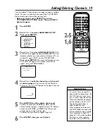 Предварительный просмотр 19 страницы Philips 27DVCR55S Owner'S Manual