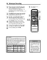 Предварительный просмотр 26 страницы Philips 27DVCR55S Owner'S Manual