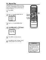 Предварительный просмотр 34 страницы Philips 27DVCR55S Owner'S Manual