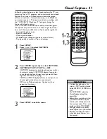 Предварительный просмотр 41 страницы Philips 27DVCR55S Owner'S Manual