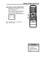 Предварительный просмотр 43 страницы Philips 27DVCR55S Owner'S Manual