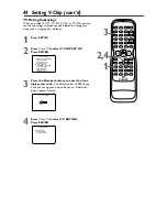 Предварительный просмотр 44 страницы Philips 27DVCR55S Owner'S Manual